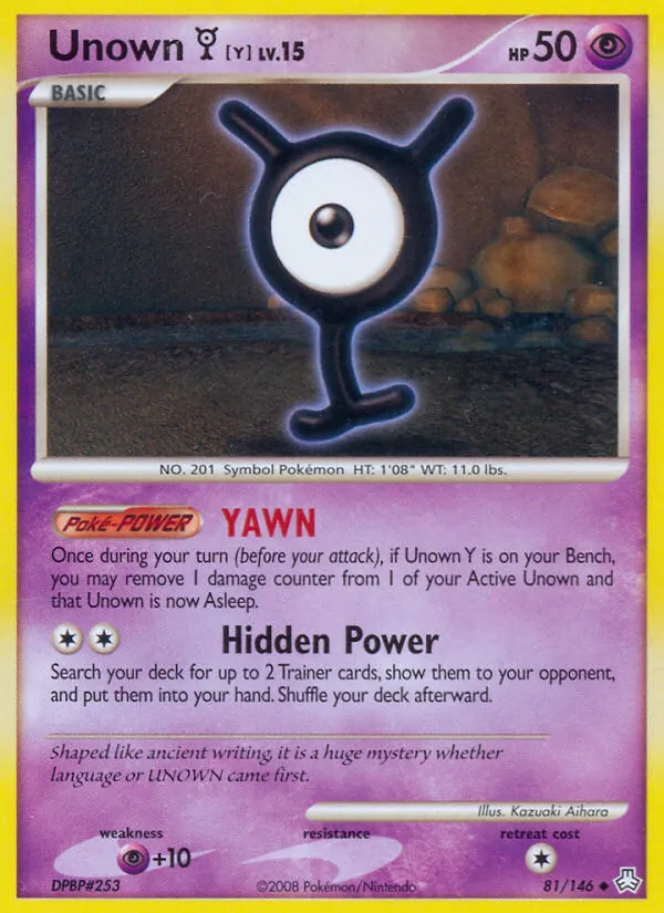 Unown Y Legends Awakened 81/146