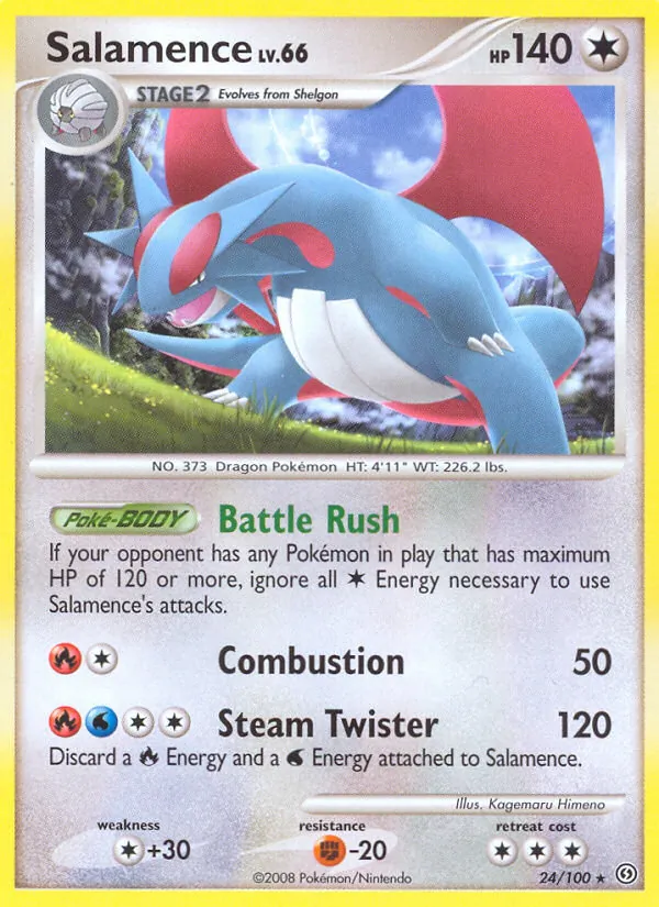 Salamence Frente Tormentoso 24/100