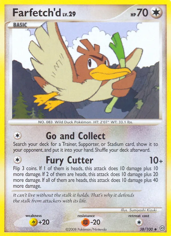 Farfetch'd Frente Tormentoso 38/100