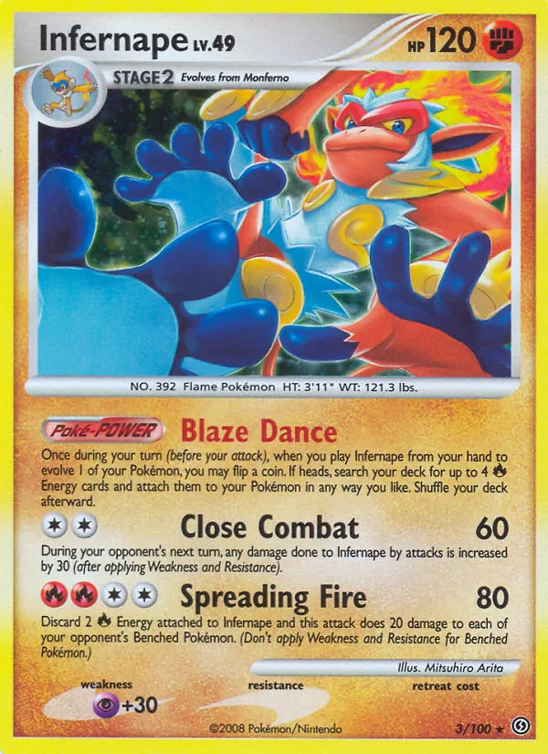 Infernape Stormfront 3/100