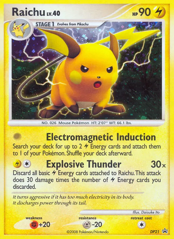 Raichu DP Black Star Promos DP21/56
