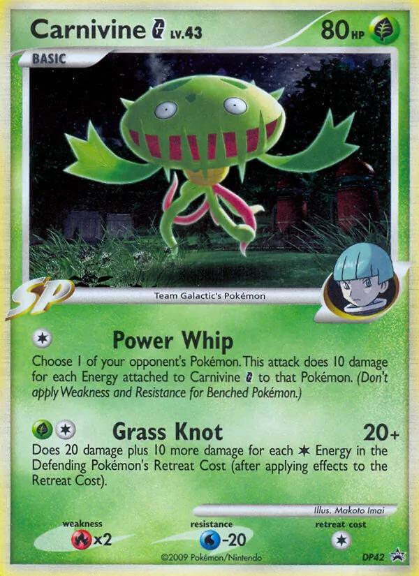 Carnivine G DP Black Star Promos DP42/56