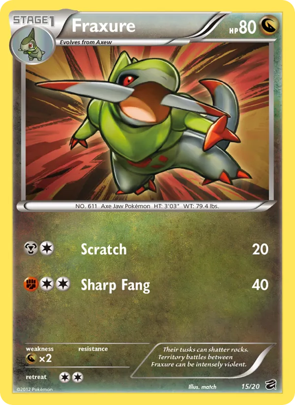 Fraxure Tesoro de Dragones 15/20