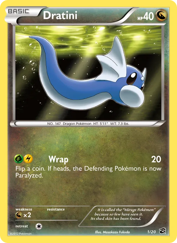 Dratini Tesoro de Dragones 1/20