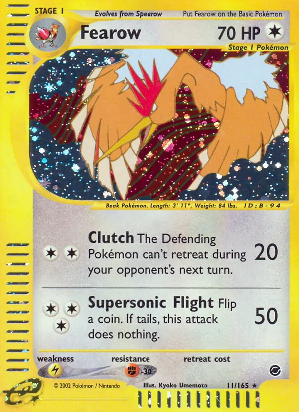 Fearow Expedition Base Set 11/165