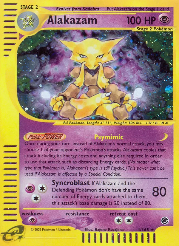 Alakazam Expedition Base Set 1/165