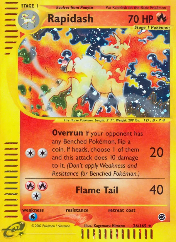 Rapidash Expedition Base Set 26/165