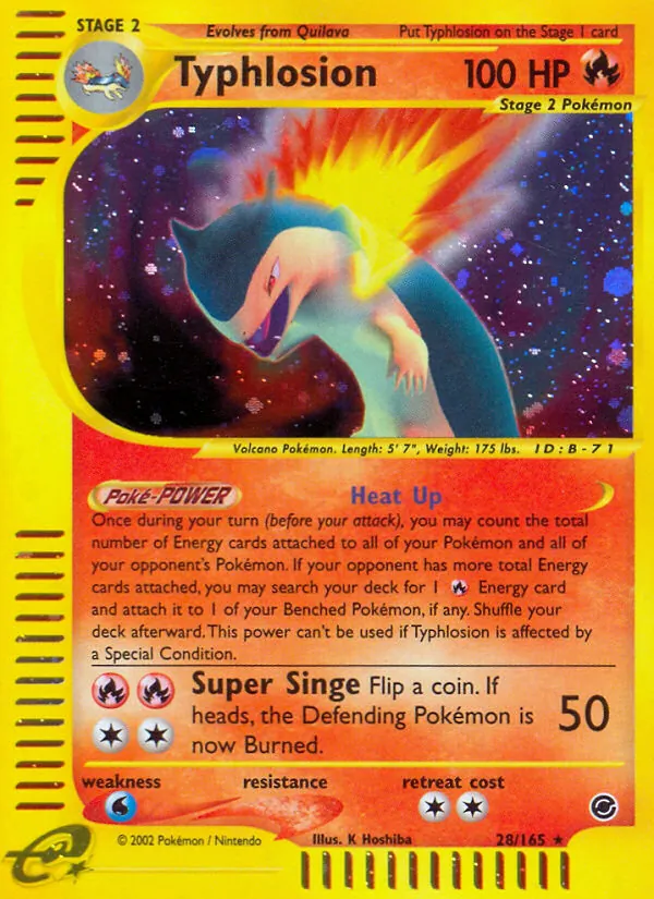 Typhlosion Expedition Base Set 28/165