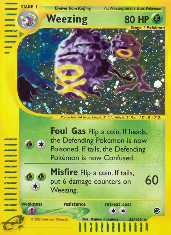 Weezing Expedition Base Set 32/165
