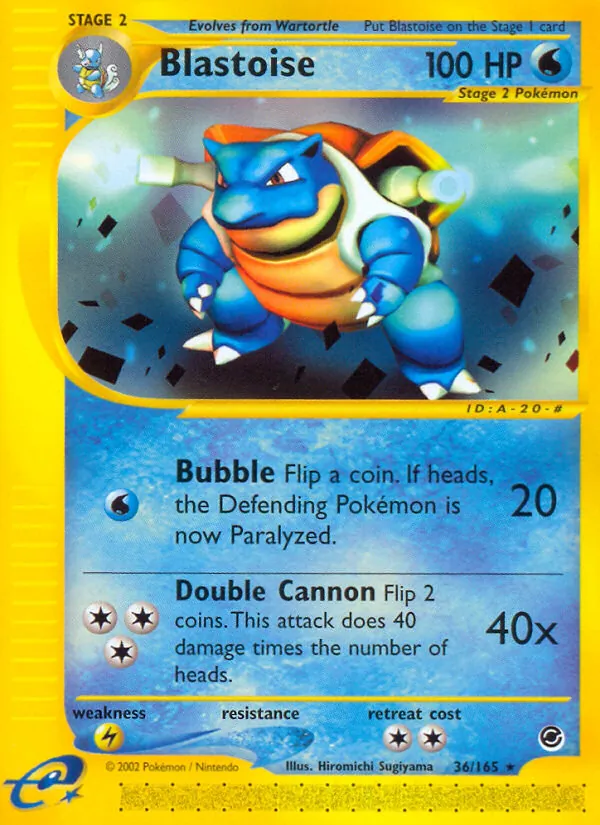 Blastoise Expedition Set Base 36/165