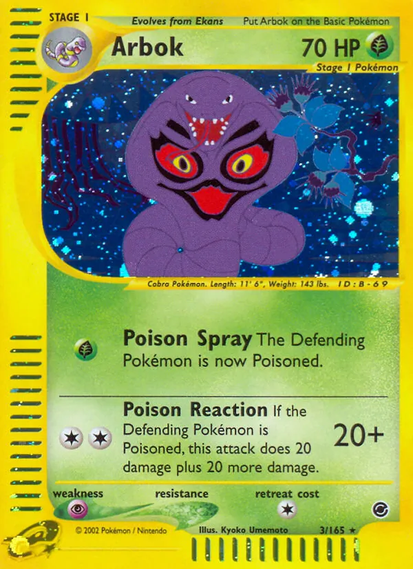 Arbok Expedition Base Set 3/165