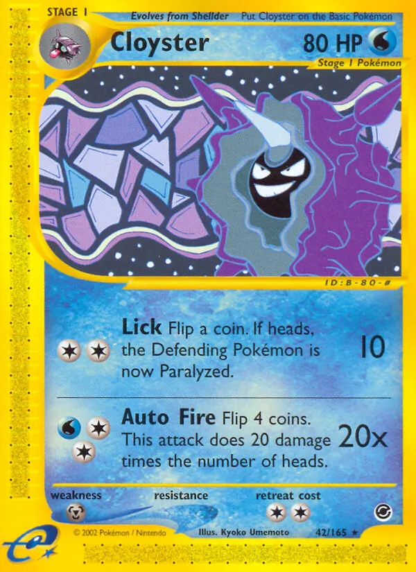 Cloyster Expedition Base Set 42/165