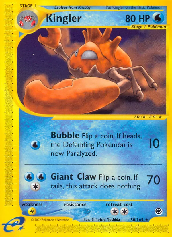 Kingler Expedition Base Set 50/165