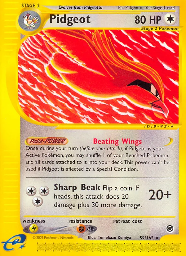 Pidgeot Expedition Base Set 59/165