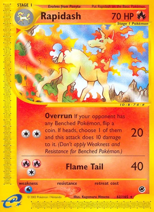 Rapidash Expedition Base Set 62/165