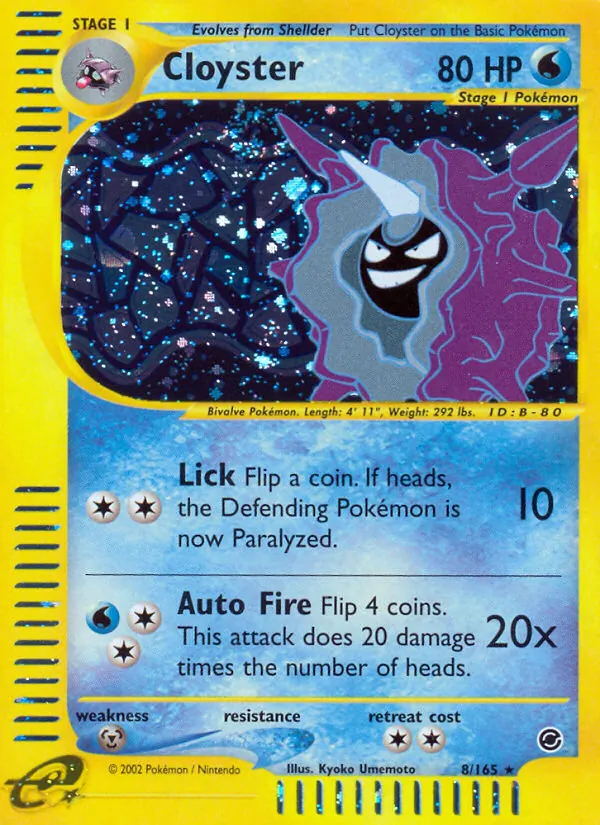 Cloyster Expedition Base Set 8/165