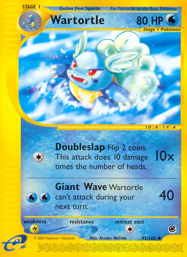 Wartortle Expedition Base Set 92/165