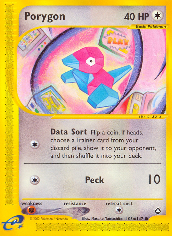 Porygon Aquapolis 103b/147