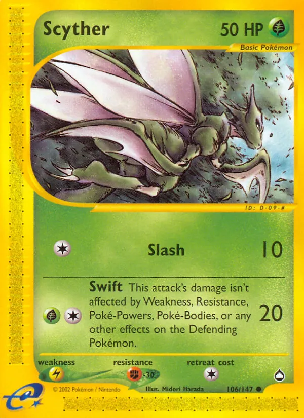 Scyther Aquapolis 106/147