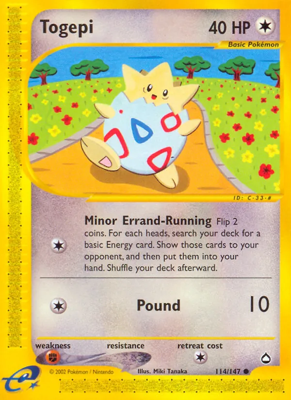 Togepi Aquapolis 114/147