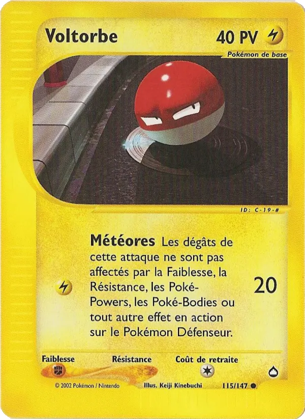 Voltorbe Aquapolis 115/147