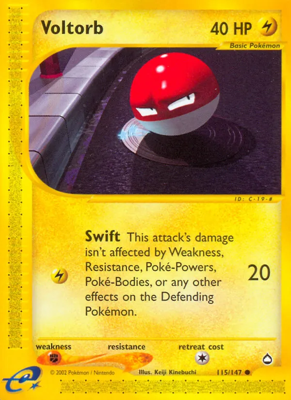 Voltorb Aquapolis 115/147