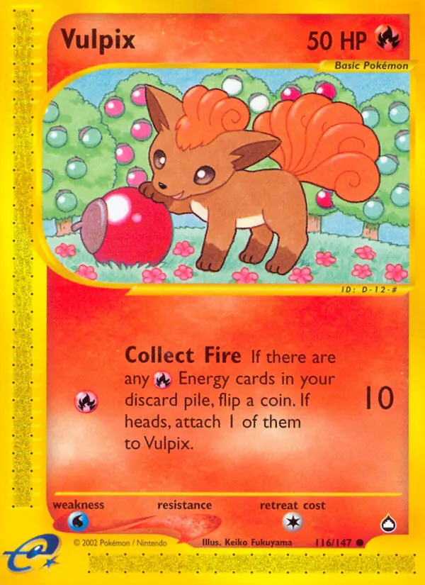 Vulpix Aquapolis 116/147