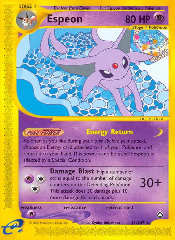 Espeon Aquapolis 11/147