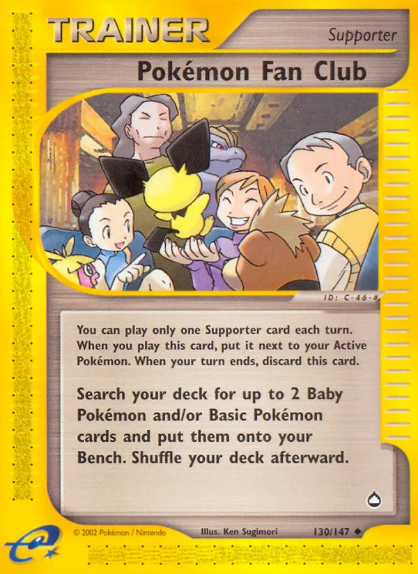 Pokémon Fan Club Aquapolis 130/147