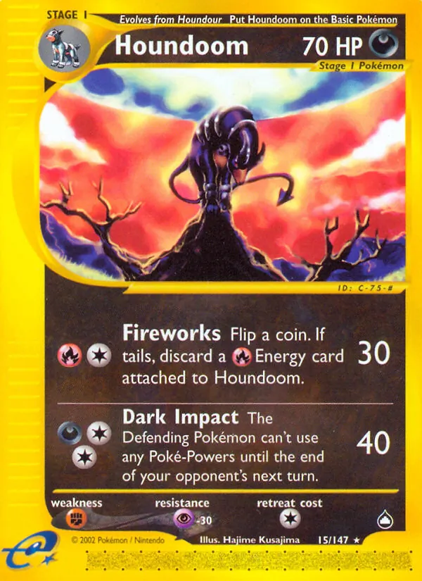 Houndoom Aquapolis 15/147