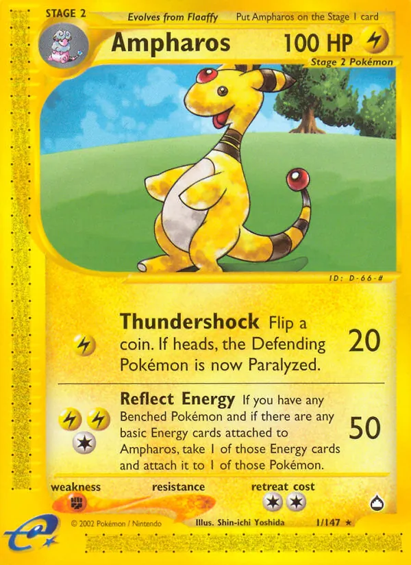 Ampharos Aquapolis 1/147