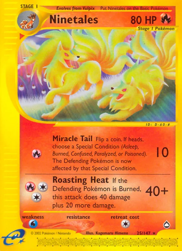 Ninetales Aquapolis 25/147
