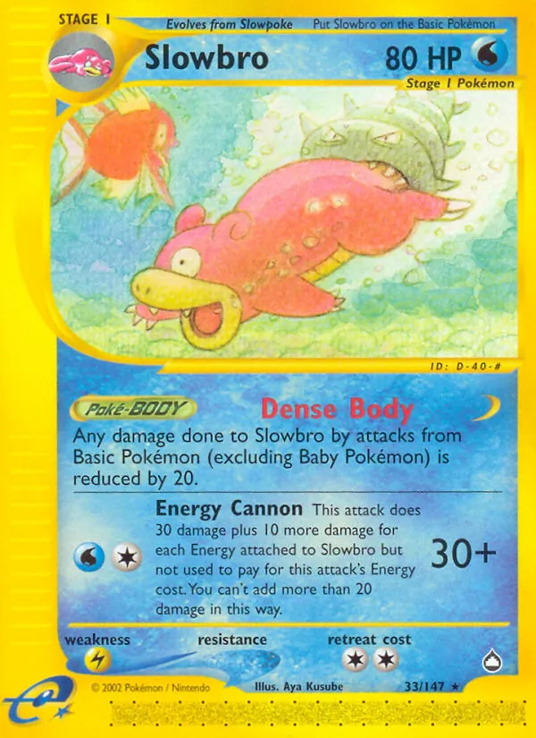 Slowbro Aquapolis 33/147