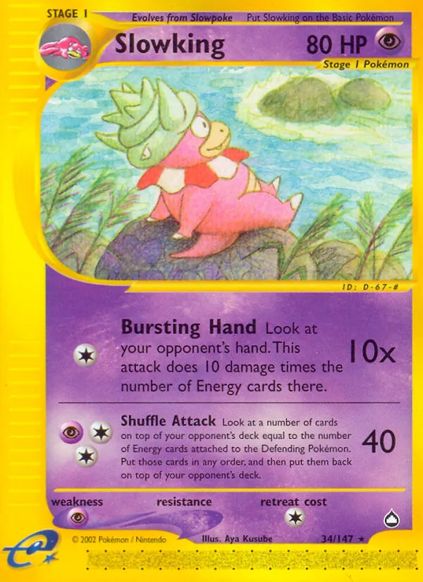 Slowking Aquapolis 34/147