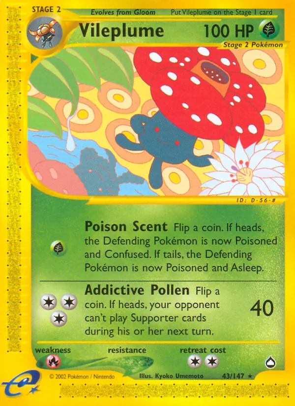 Vileplume Aquapolis 43/147
