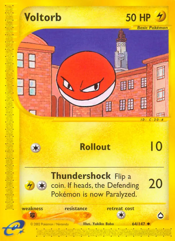 Voltorb Aquapolis 64/147