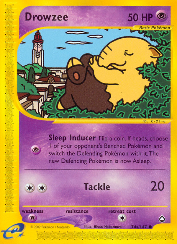 Drowzee Aquapolis 74a/147