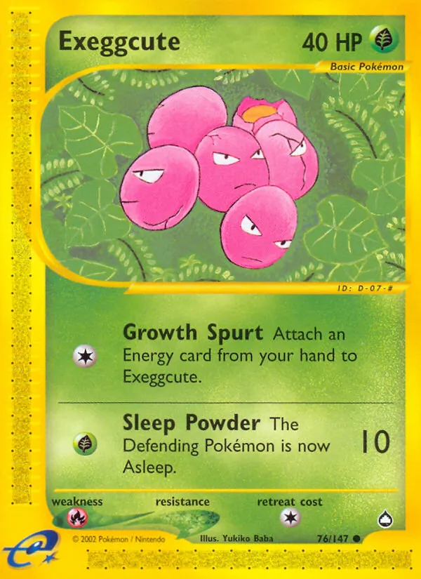 Exeggcute Aquapolis 76/147