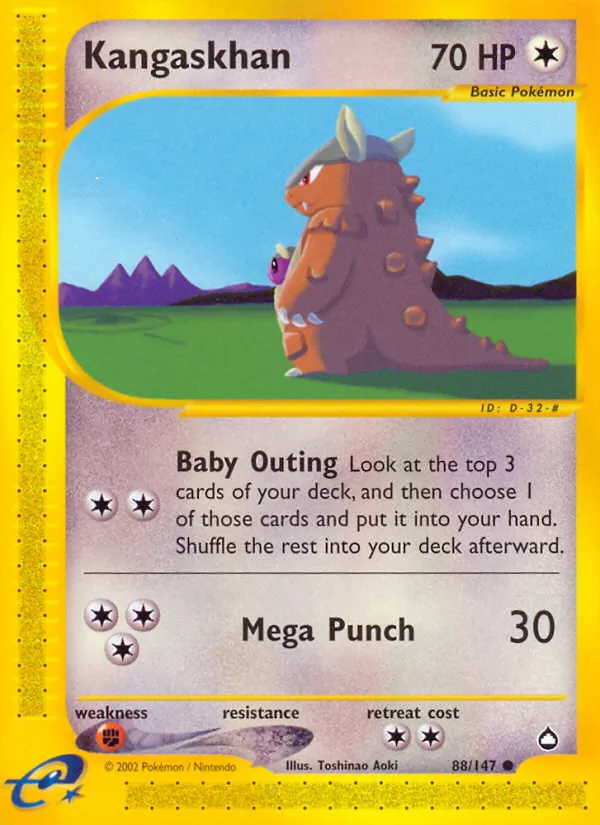 Kangaskhan Aquapolis 88/147