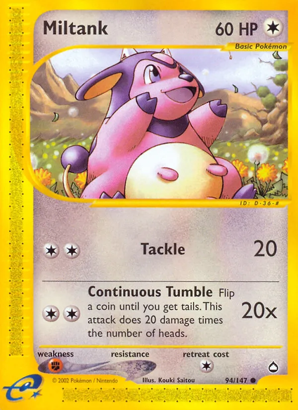 Miltank Aquapolis 94/147