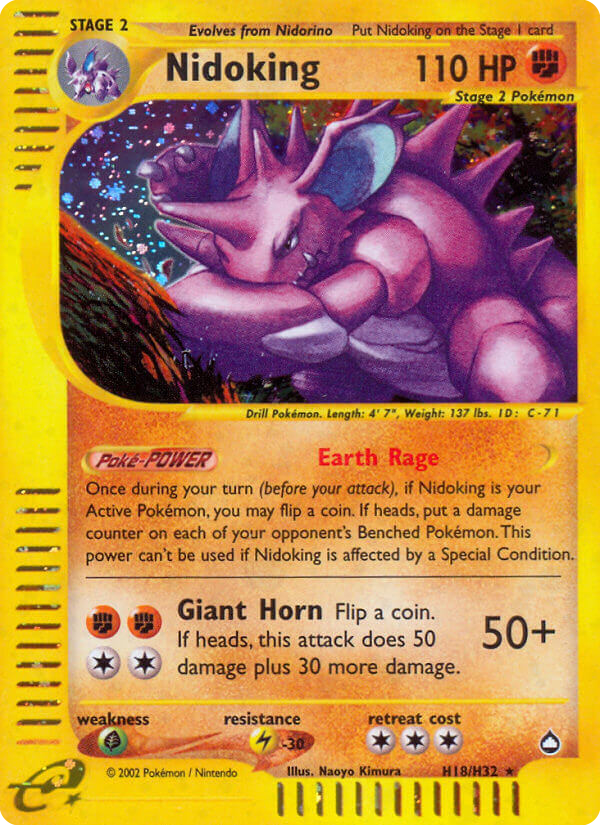 Nidoking Aquapolis H18/147