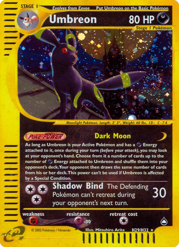 Umbreon Aquapolis H29/147