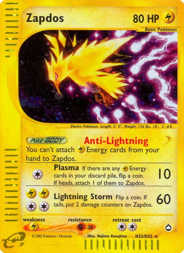Zapdos Aquapolis H32/147