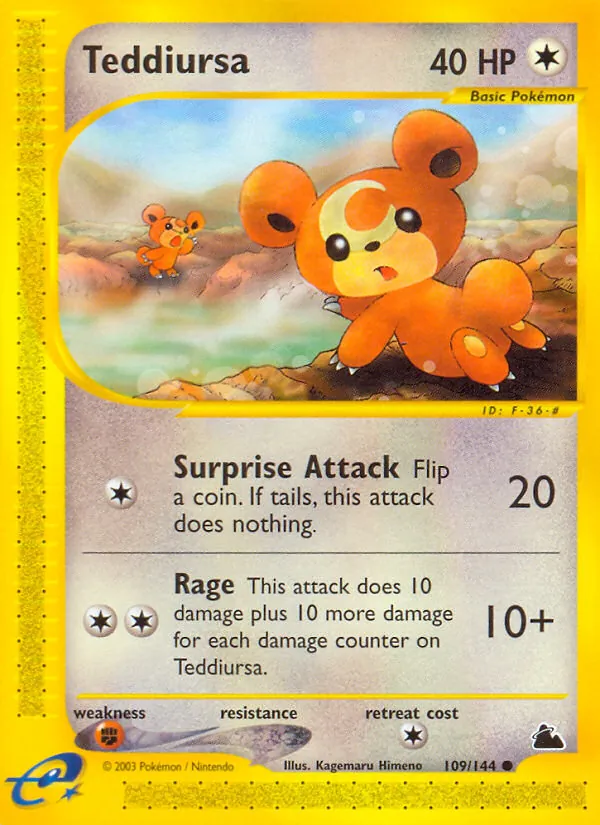 Teddiursa Skyridge 109/144