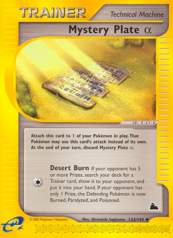 Mystery Plate α Skyridge 133/144