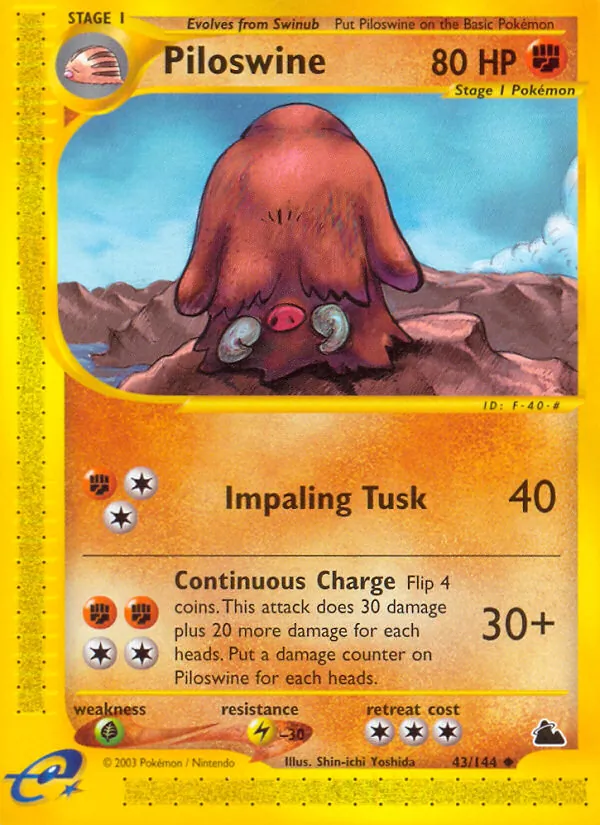 Piloswine Skyridge 43/144