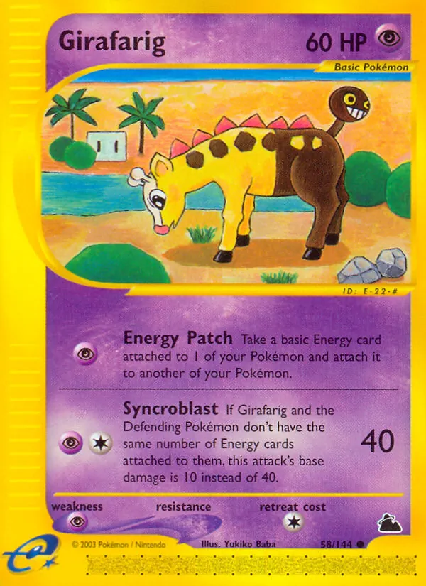Girafarig Skyridge 58/144