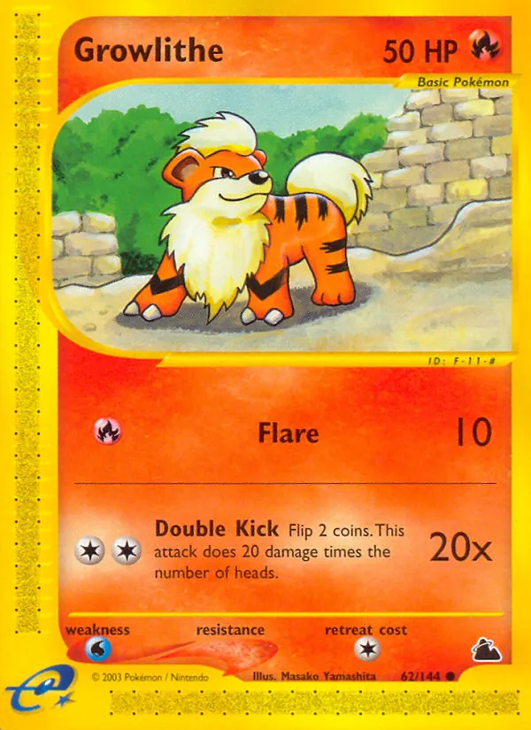 Growlithe Skyridge 62/144