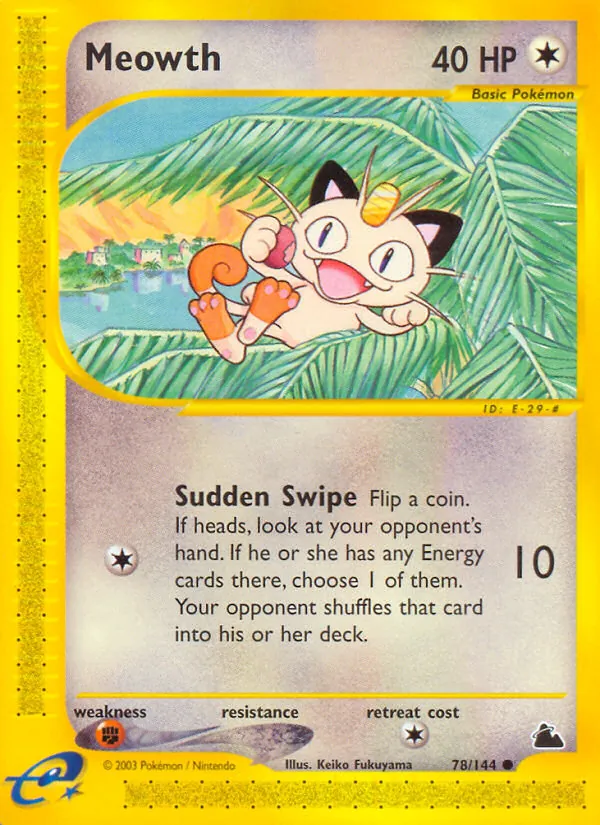 Meowth Skyridge 78/144