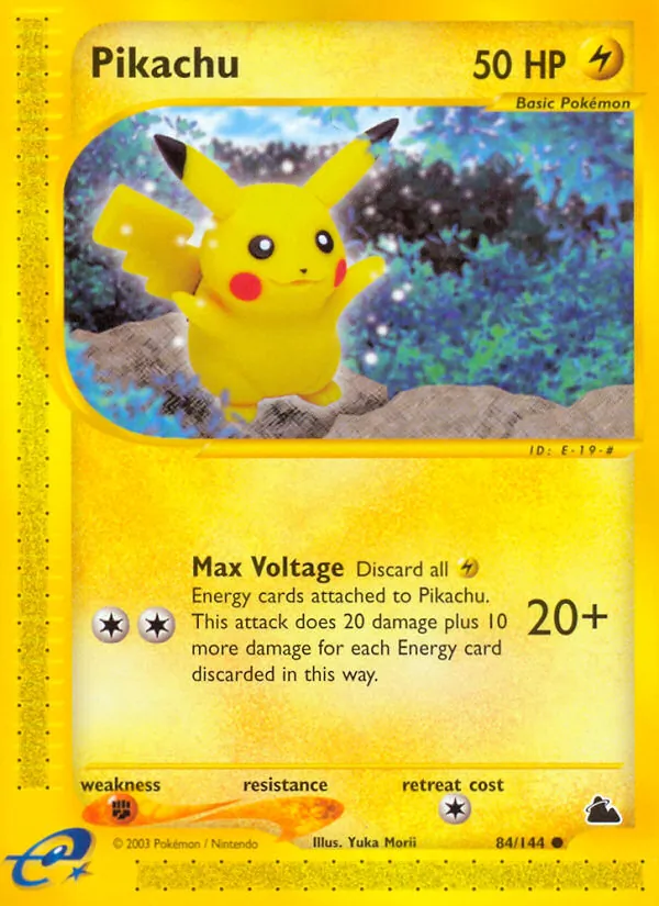 Pikachu Skyridge 84/144